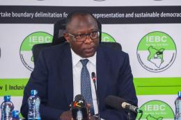 File image of IEBC Chair Erastus Edung Ethekon.